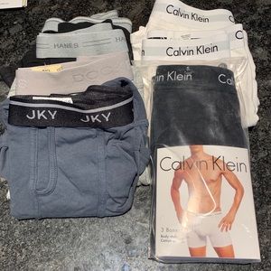 Nine pairs of underwear variety of makers size XL
